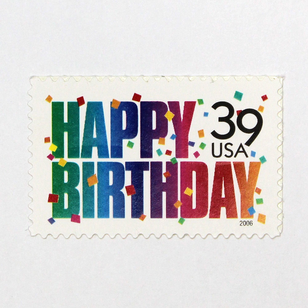 39c Happy Birthday Stamps - Pack of 5