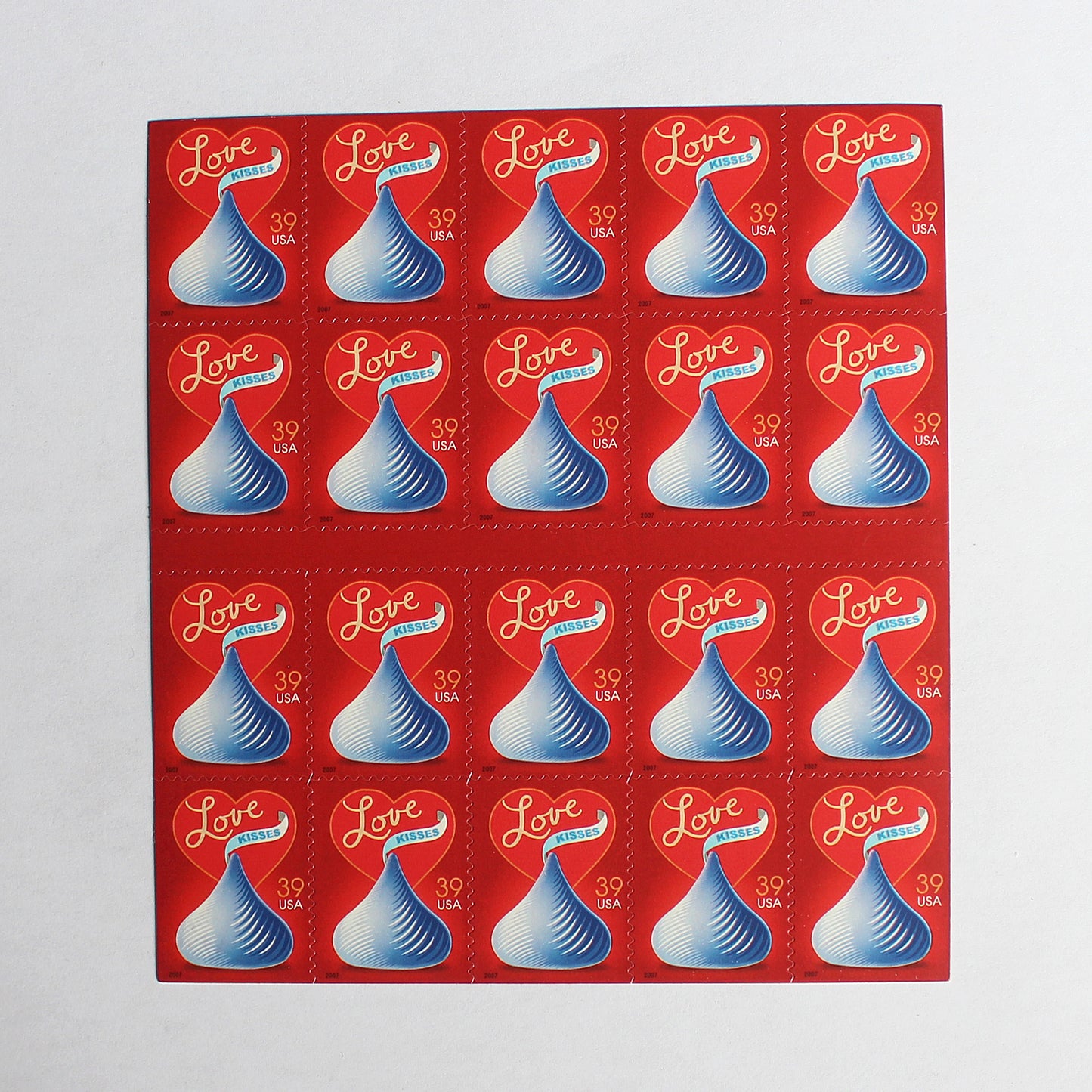 39c Love Kisses Stamps .. Unused US Postage Stamps .. Pack of 10