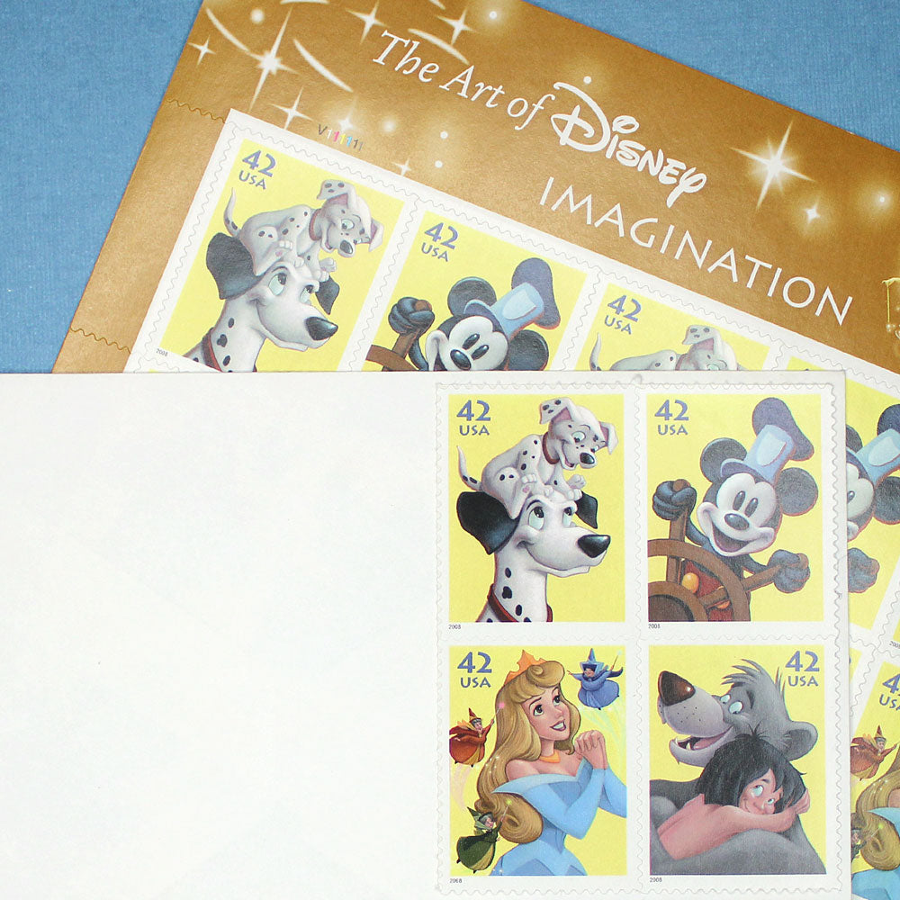42c Disney Imagination Stamps .. Unused US Postage Stamps .. Block