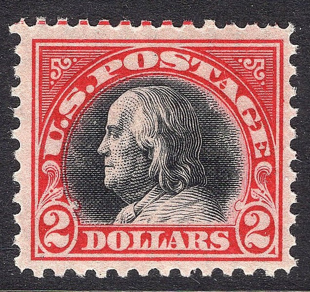Scott #547 VF-XF MNH OG $2 Franklin-BI-COLOR HI-VALUE OF 1920 GEM!