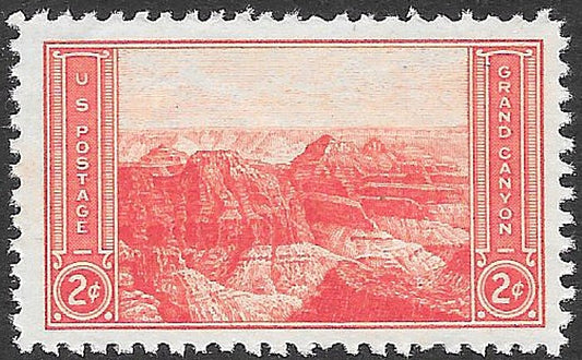 Ten 2c Grand Canyon National Park stamps .. Vintage Unused US Postage Stamps | Pack of 10 stamps | Arizona | White water rafting | Travel