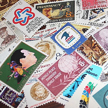 8c Grab Bag - Grab Bag of 50 Different Stamps