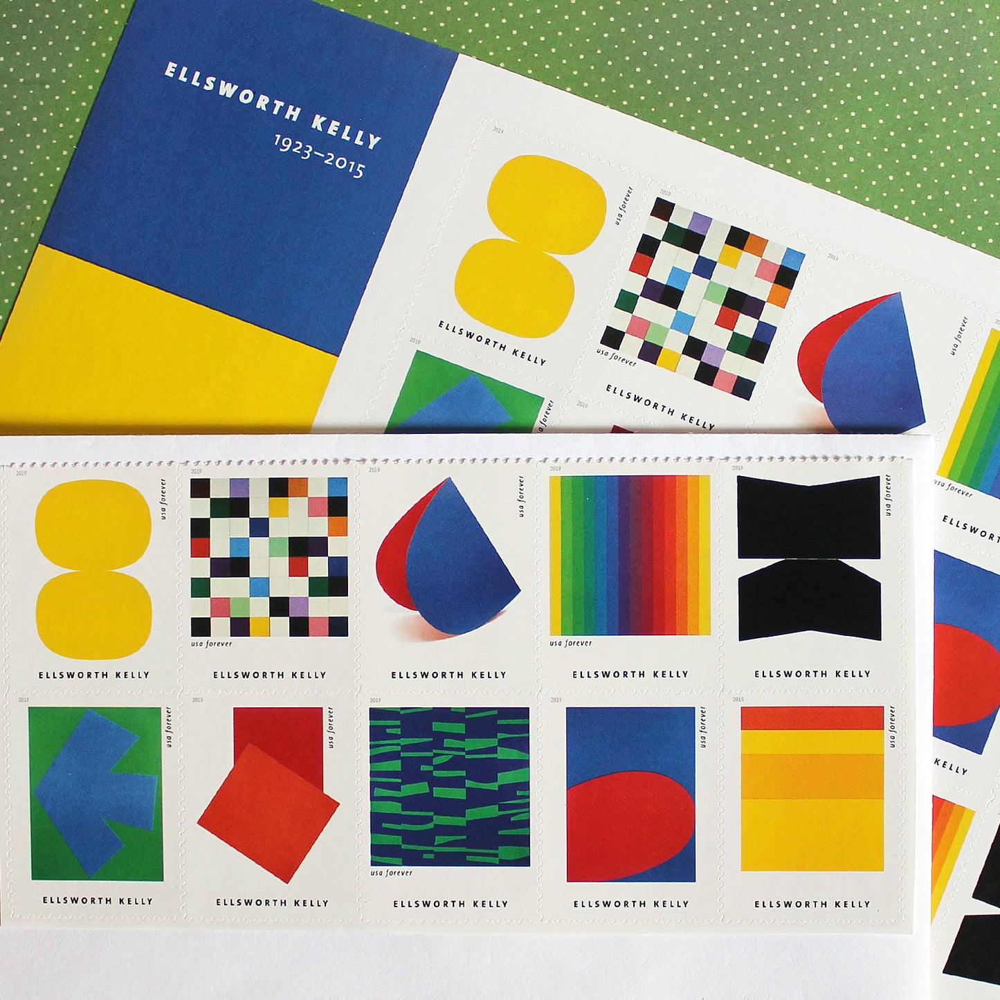 Ellsworth Kelly Forever Stamps .. Unused US Postage Stamps .. Pack of 10