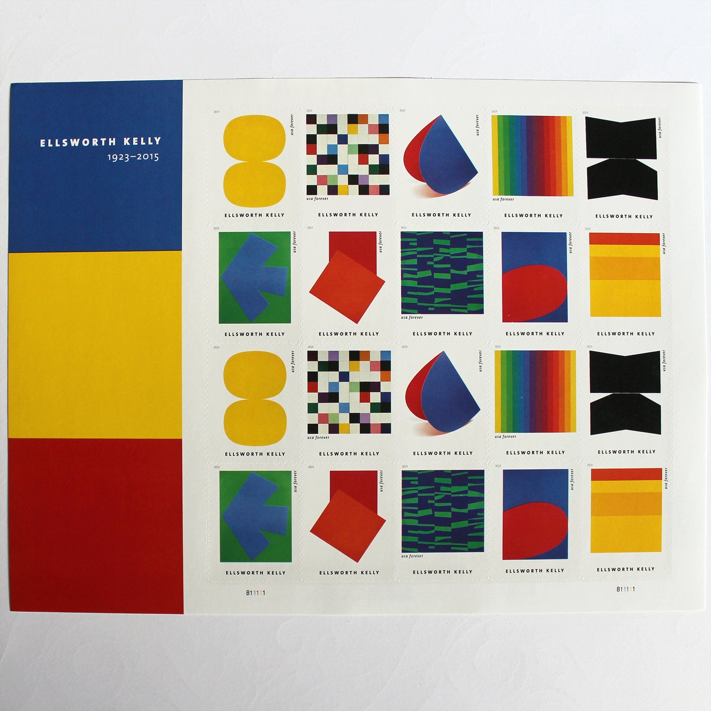 Ellsworth Kelly Forever Stamps .. Unused US Postage Stamps .. Pack of 10