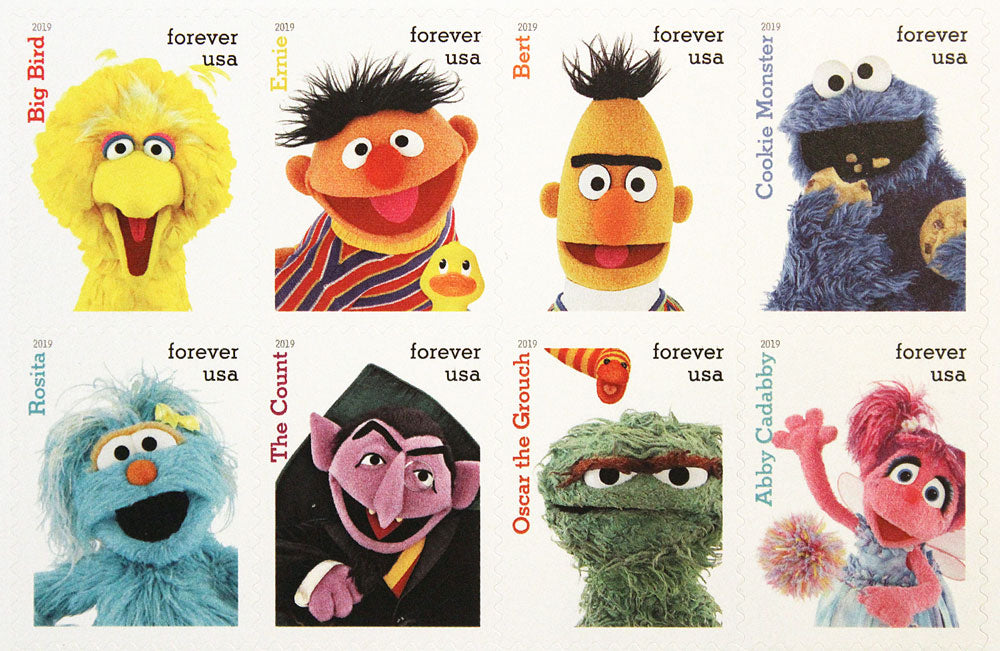 Sesame Street Forever Stamps - Sheet of 16