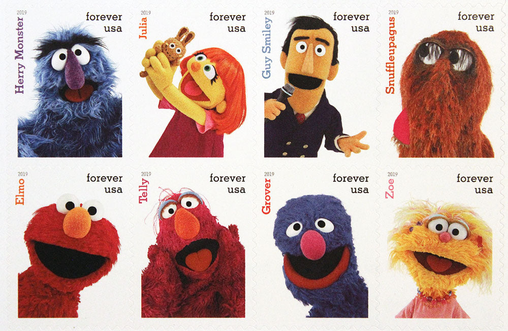 Sesame Street Forever Stamps - Sheet of 16