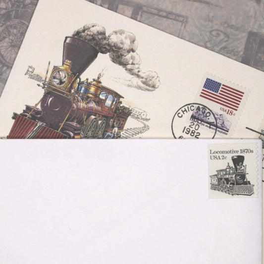 2c Locomotive Stamps - Pack of 10