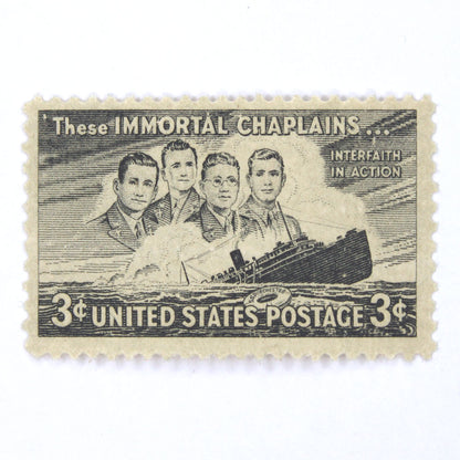 3c Four Chaplains Stamps - Pack of 10