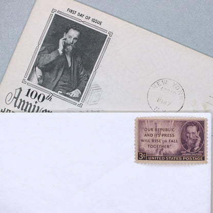 3c Joseph Pulitzer Stamps - Pack of 10