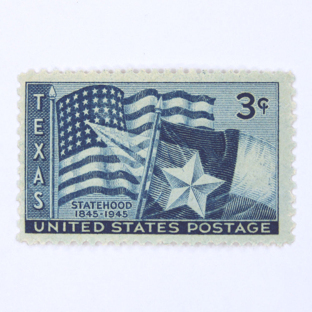 3c Texas Flag Stamps - Pack of 10