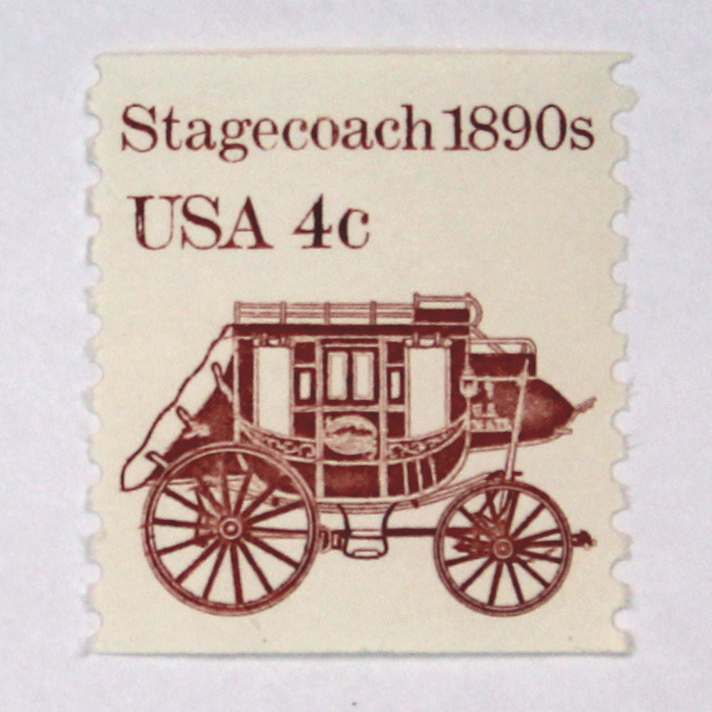 4c Stagecoach Stamps - Pack of 10