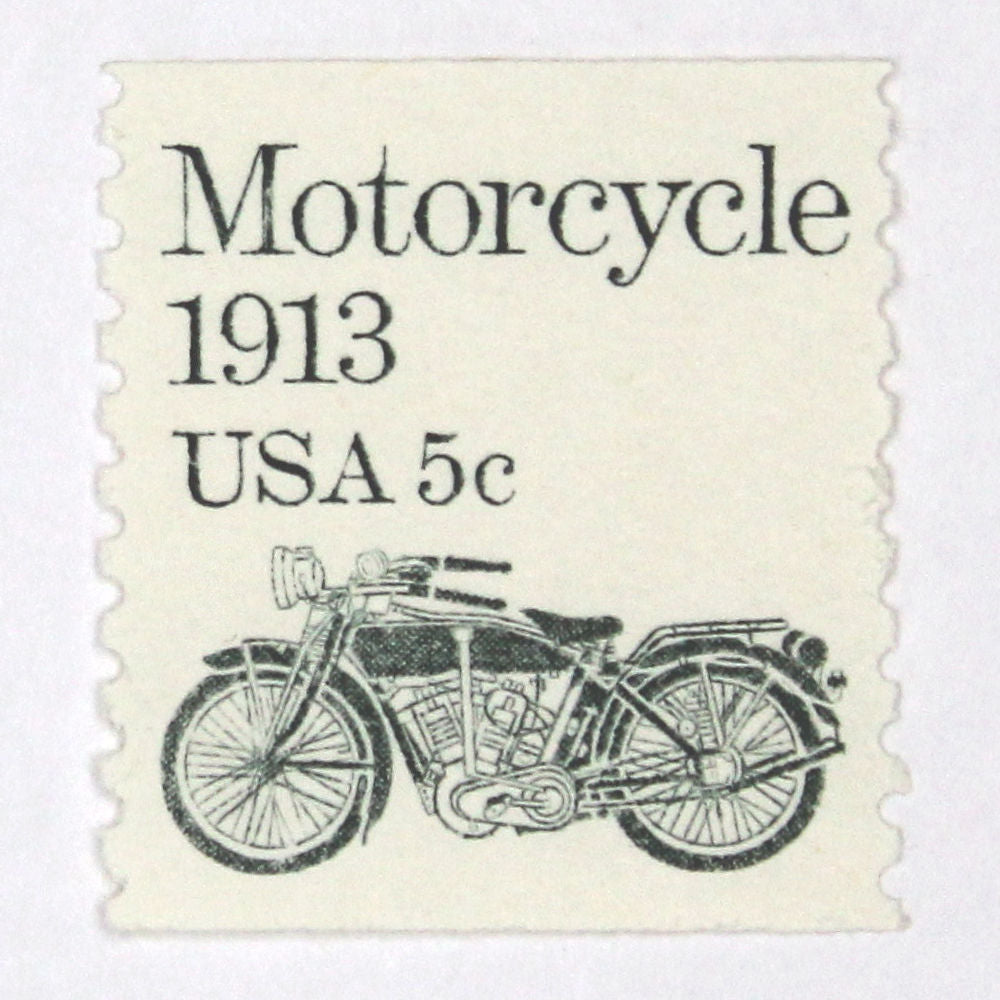 5c Motorcycle Stamps - Pack of 10