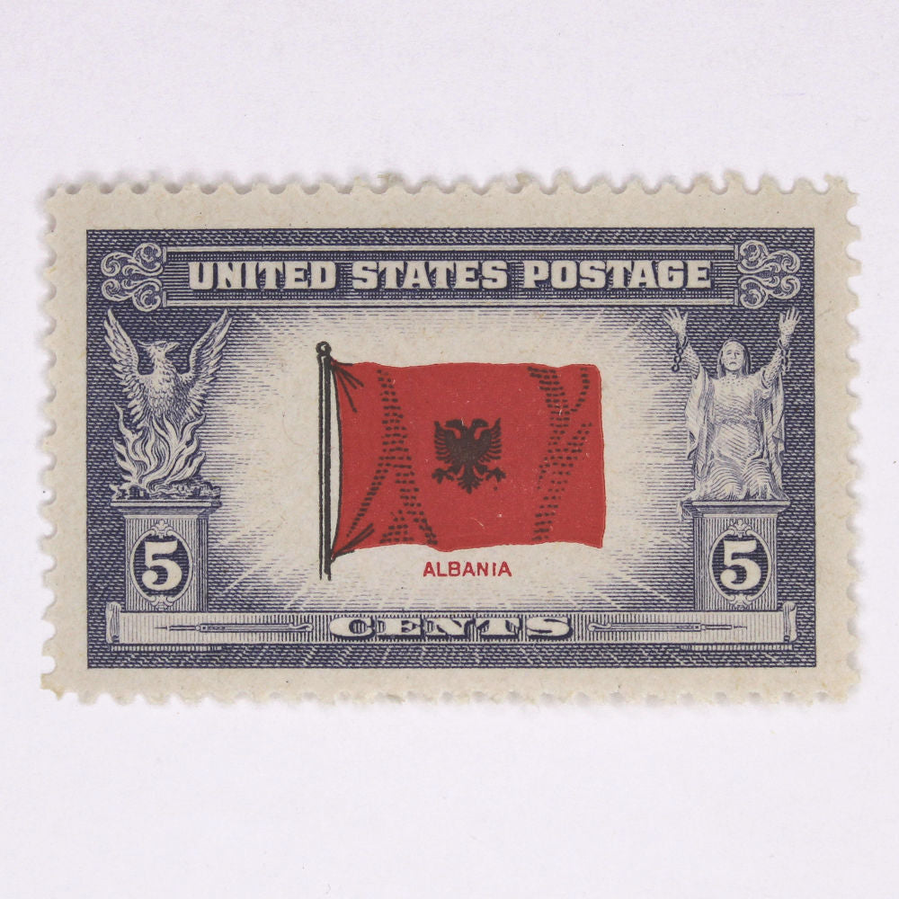 5c Flag of Albania Stamps - Pack of 10