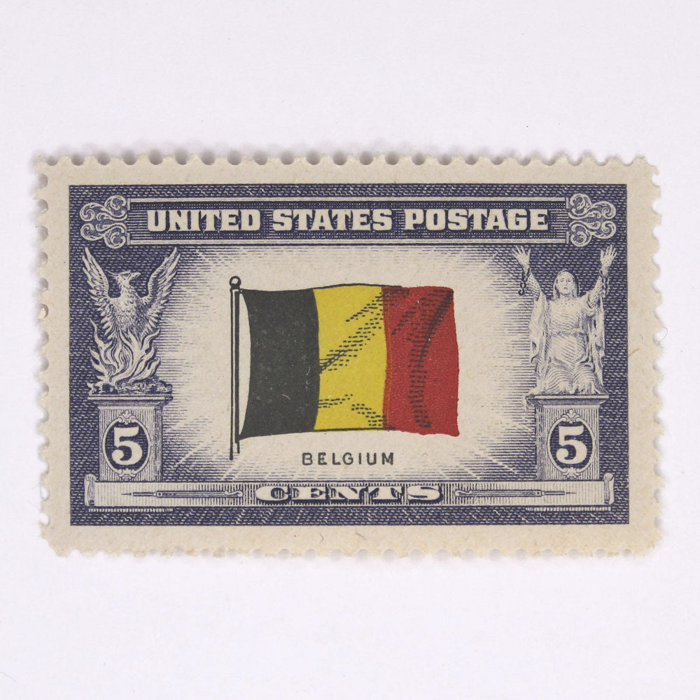 5c Flag of Belgium Stamps - Pack of 10