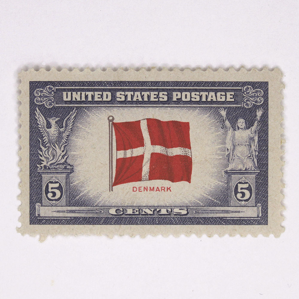 5c Flag of Denmark Stamps - Pack of 10