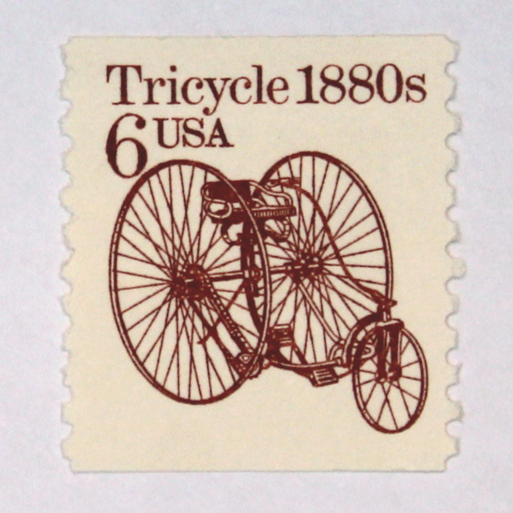 6c Tricycle Stamps - Pack of 10