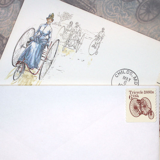 6c Tricycle Stamps - Pack of 10