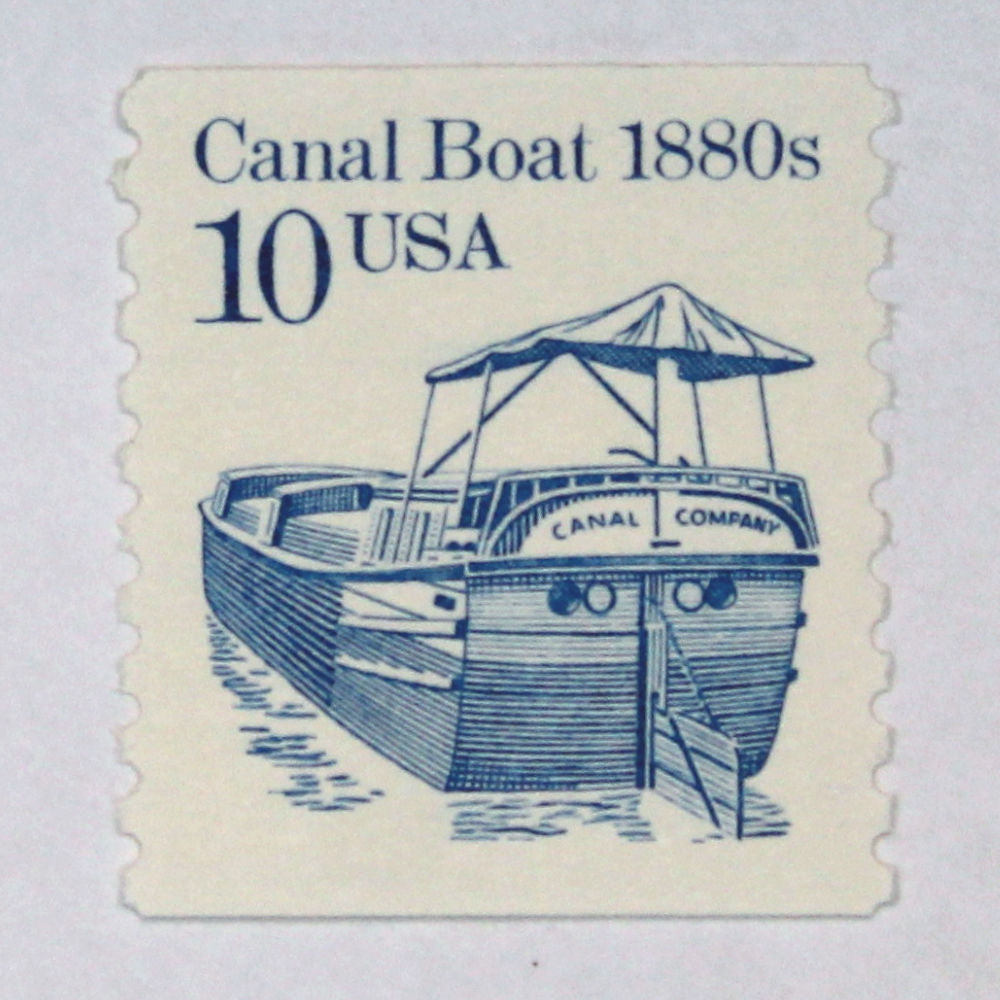10c Canal Boat Stamps - Pack of 10