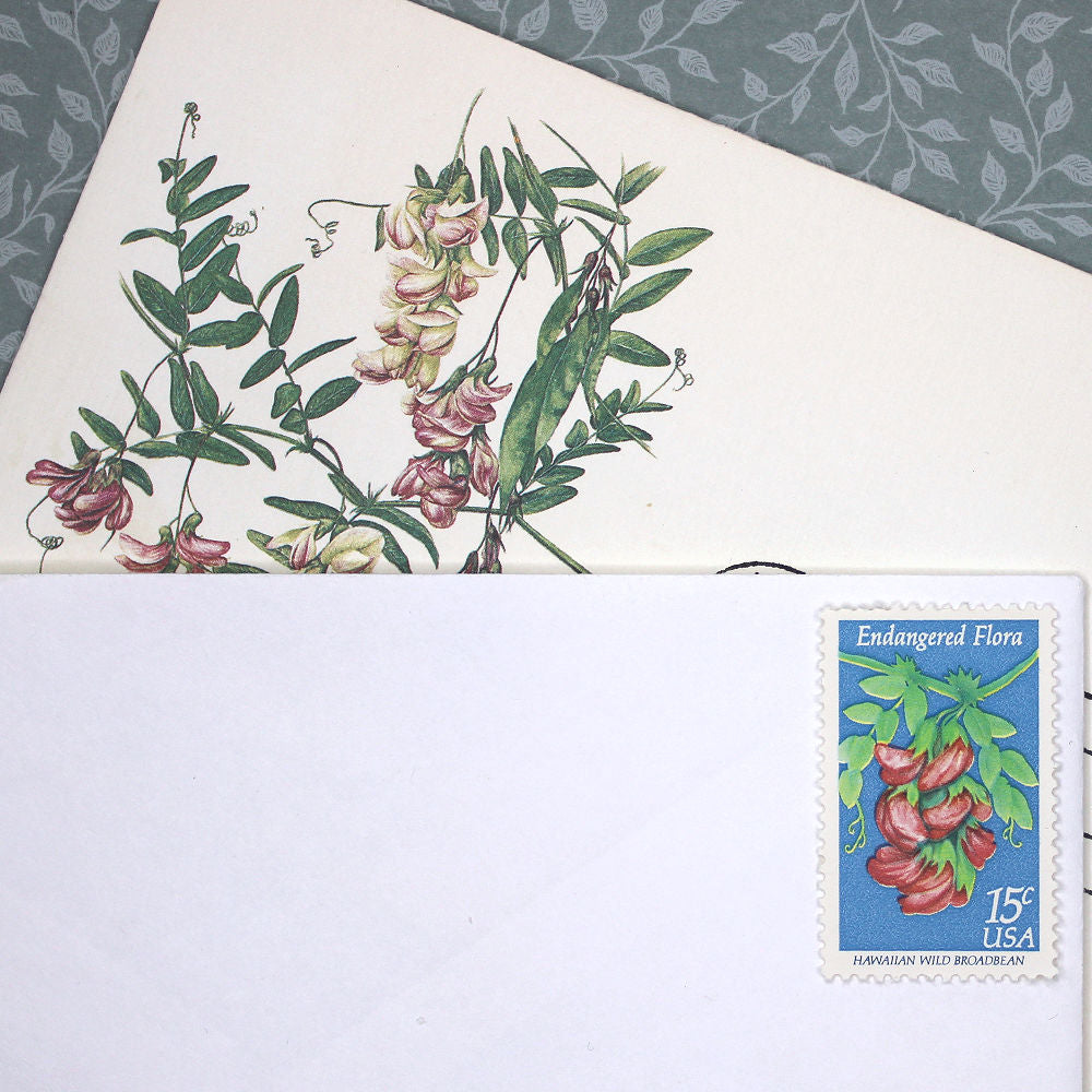 15c Hawaiian Broadbean Stamps - Pack of 10