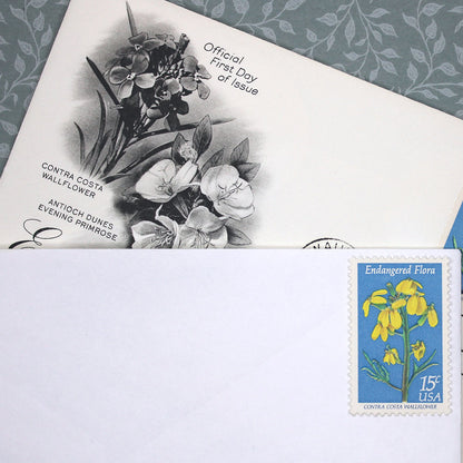 15c Wallflower Stamps - Pack of 10