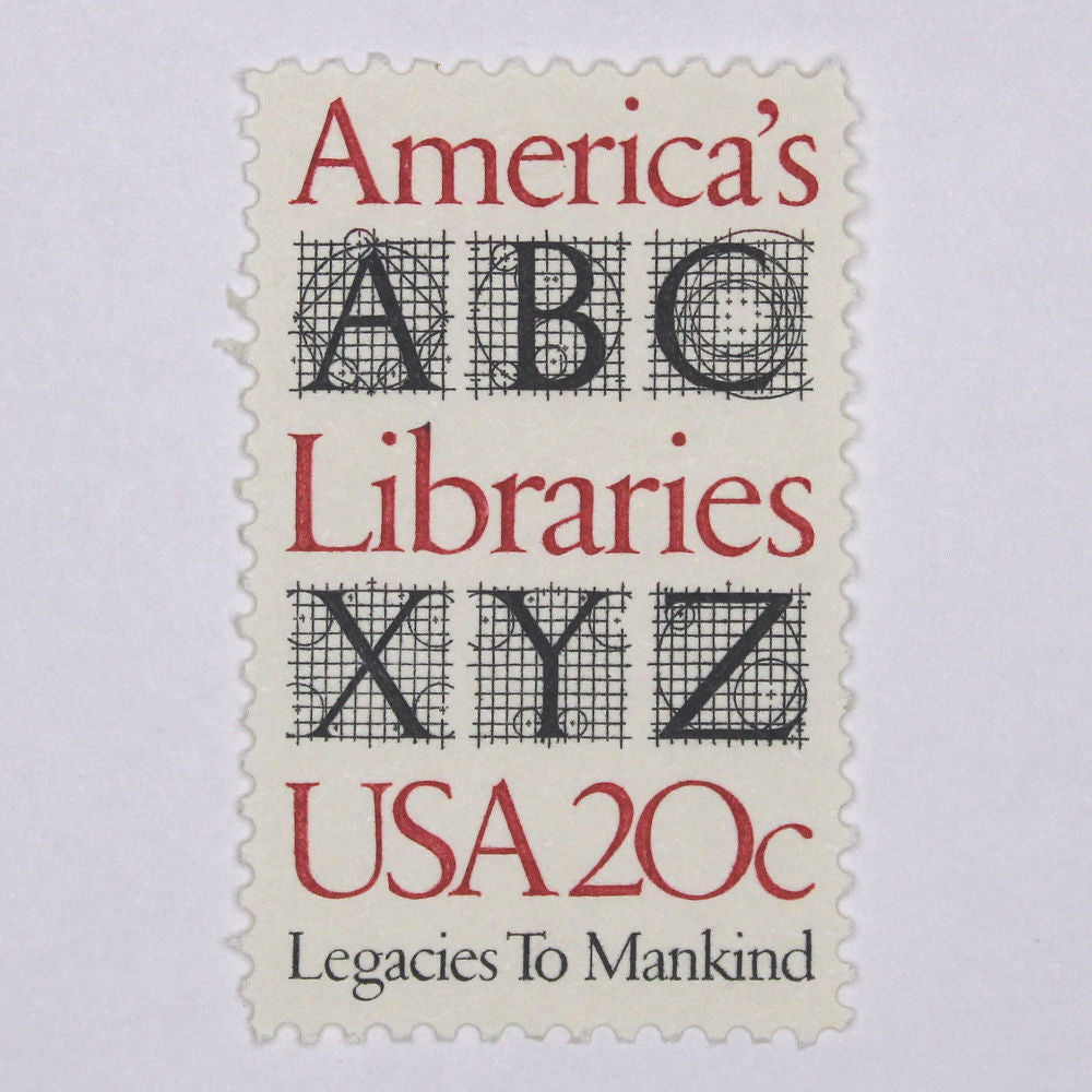 20c America's Libraries Stamps - Pack of 10