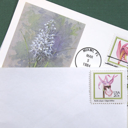20c Orchids Stamps - Pack of 20