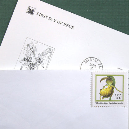 20c Orchids Stamps - Pack of 20