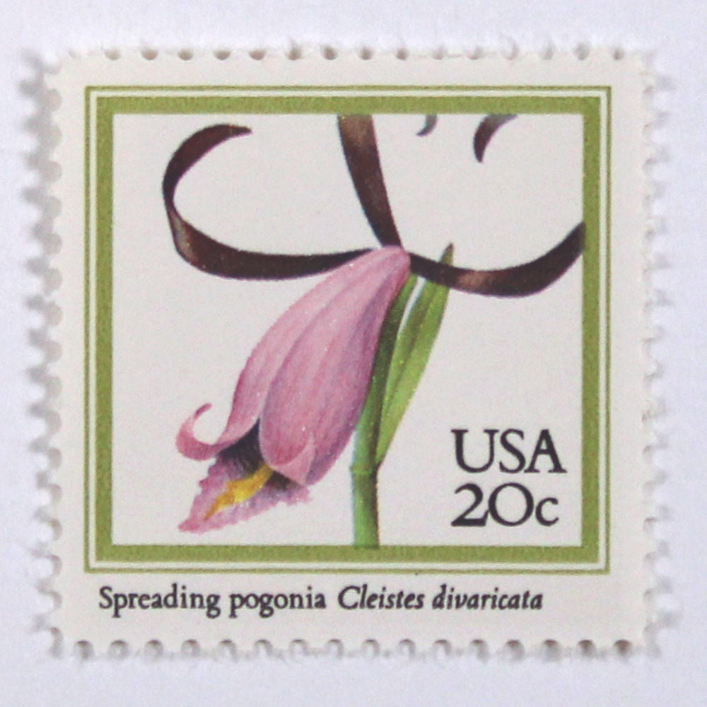 20c Orchids Stamps - Pack of 20