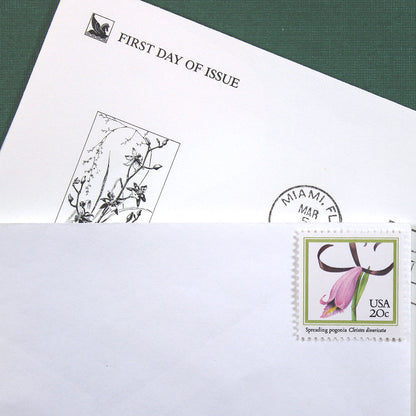 20c Orchids Stamps - Pack of 20