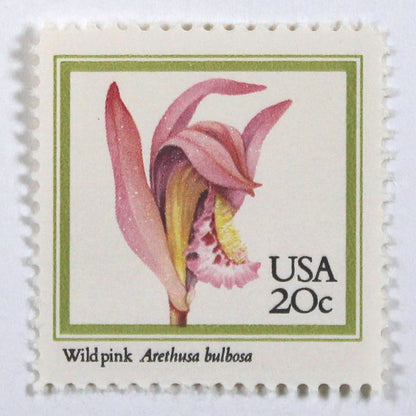 20c Orchids Stamps - Pack of 20
