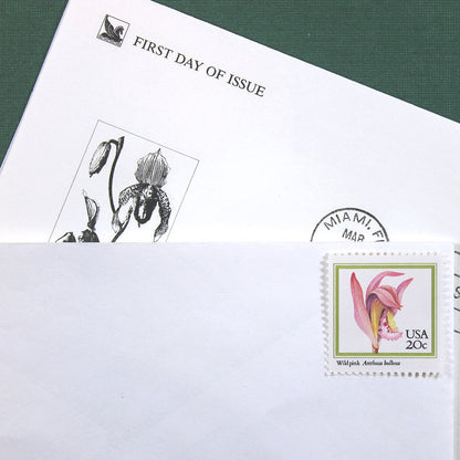 20c Orchids Stamps - Pack of 20