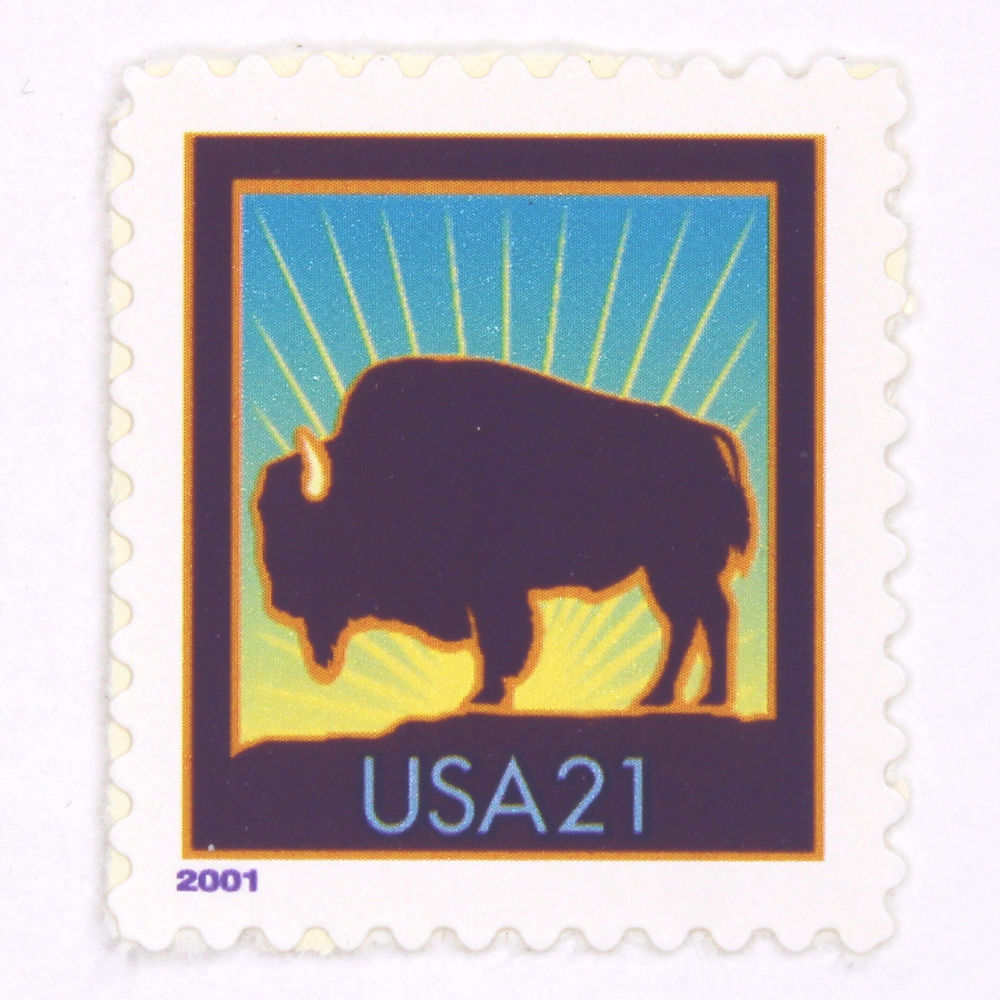 21c Bison Stamps - Pack of 5