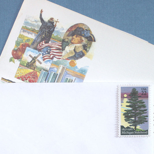 22c Michigan Stamps - Pack of 10