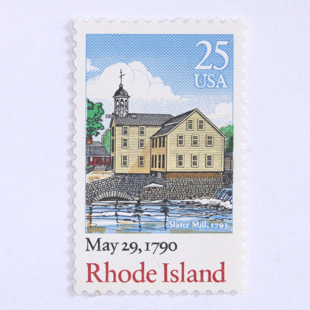 25c Rhode Island Stamps - Pack of 10