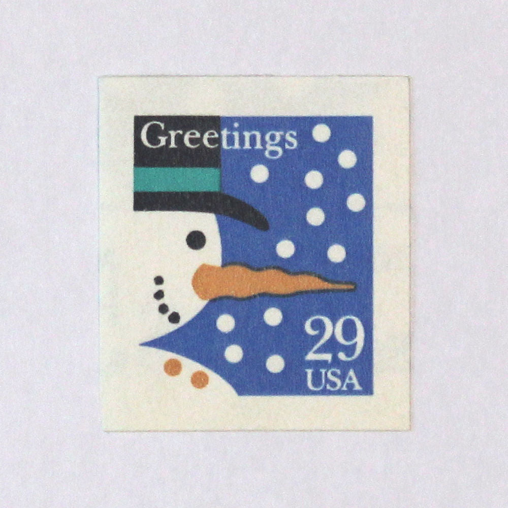 29c Snowman Stamps - Booklet of 18