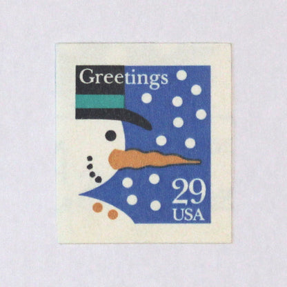 29c Snowman Stamps - Booklet of 18