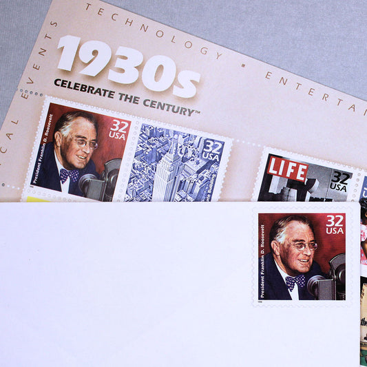 32c Franklin D Roosevelt Stamps - Pack of 5