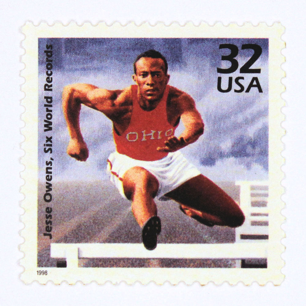 32c Jesse Owens Stamps Vintage Unused US Postage Stamps Pack