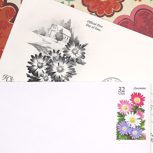 32c Anemone Stamps - Pack of 5