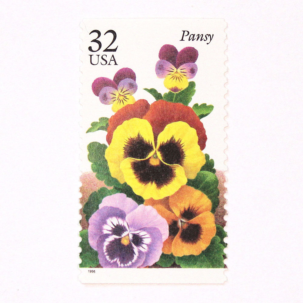 32c Pansy Stamps - Pack of 5