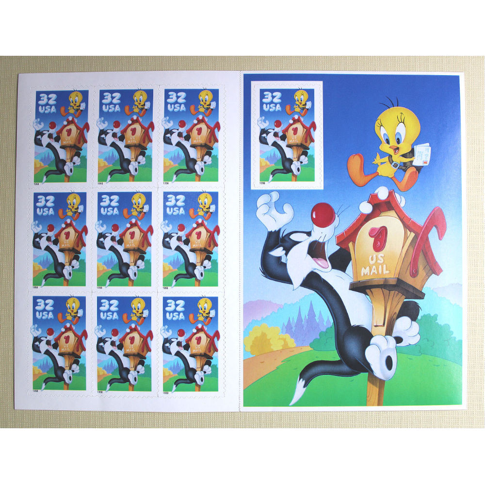 32c Sylvester and Tweety Stamps - Various