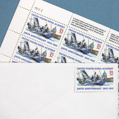 32c US Naval Academy Stamps - Pack of 10