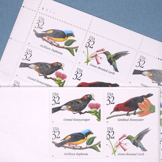 32c Tropical Birds Stamps - Pack of 20