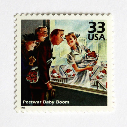 33c Postwar Baby Boom Stamps - Pack of 5