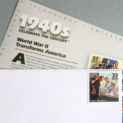 33c Postwar Baby Boom Stamps - Pack of 5