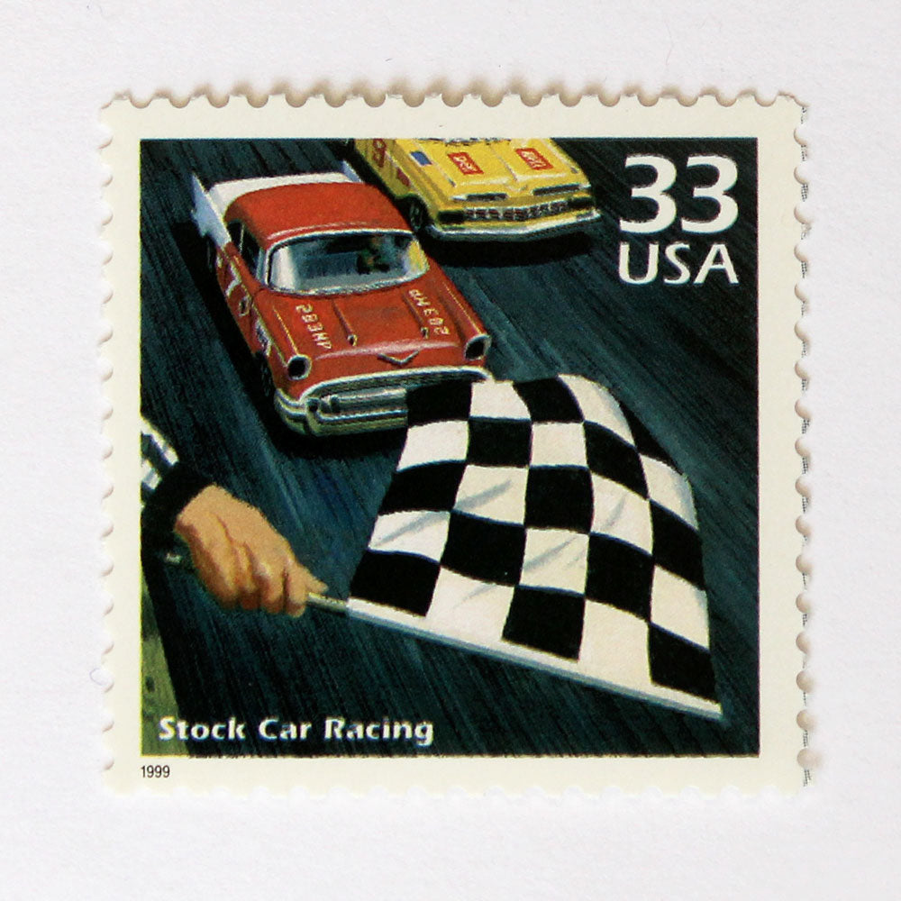 33c Stock Car Racing Stamps - Pack of 5
