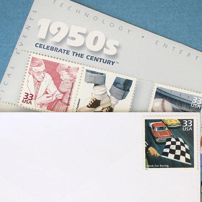 33c Stock Car Racing Stamps - Pack of 5