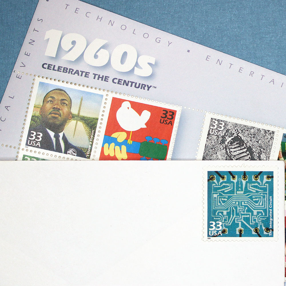 33c The Integrated Circuit Stamps .. Vintage Unused US Postage Stamps ...