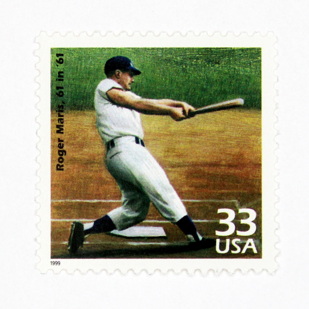 33c Roger Maris Stamps - Pack of 5