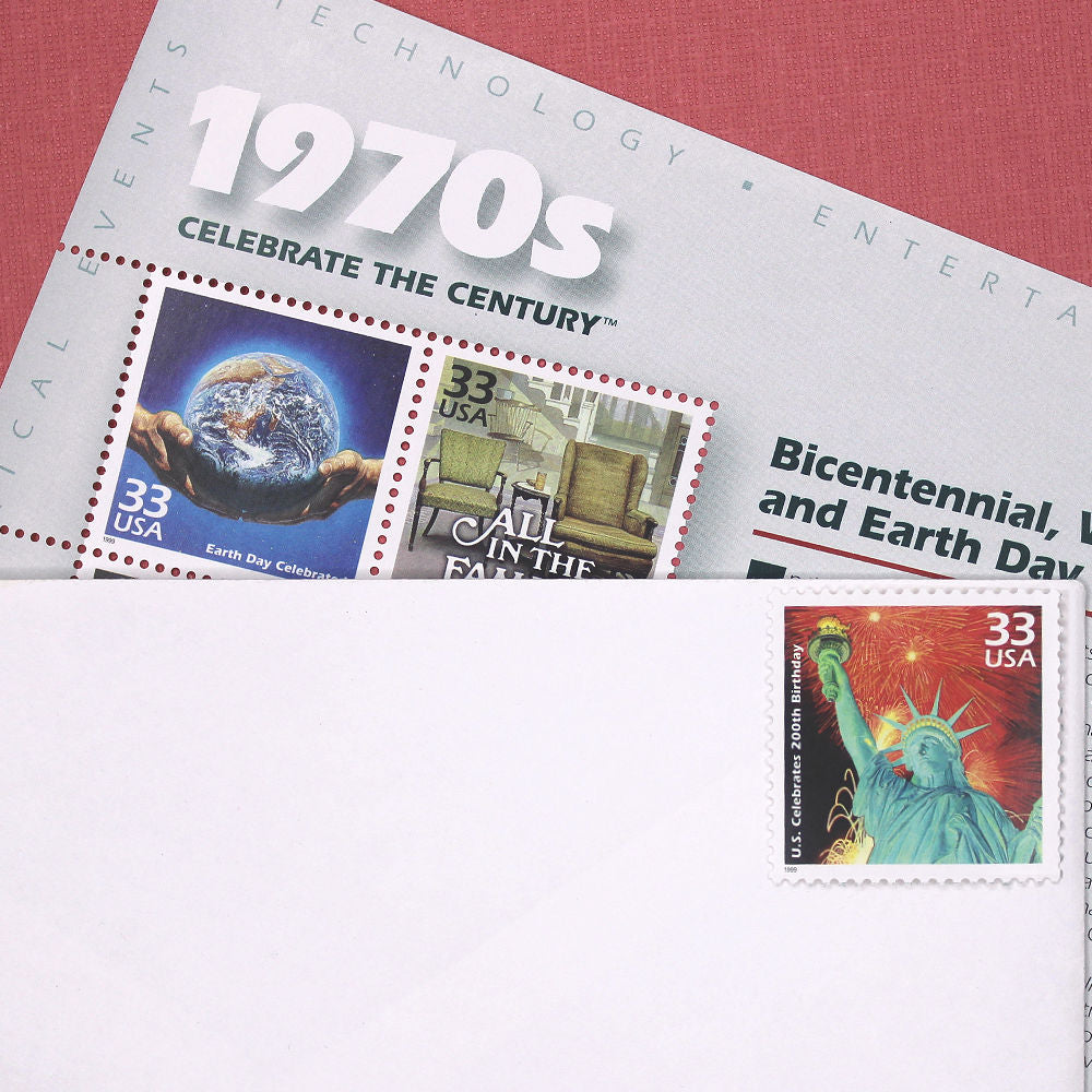 33c U.S. Celebrates 200th Birthday Stamps - Pack of 5